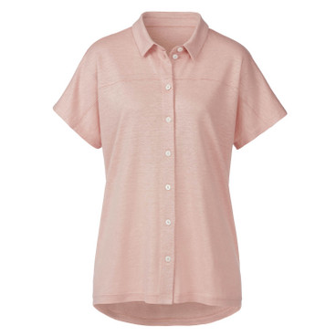 Linnen-jersey blouse, mauve
