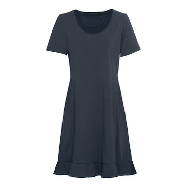 Comfortabele jurk van bio-jersey, nachtblauw