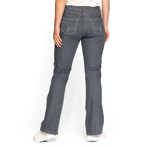 Jeans BOOTCUT van bio-katoen, grijs