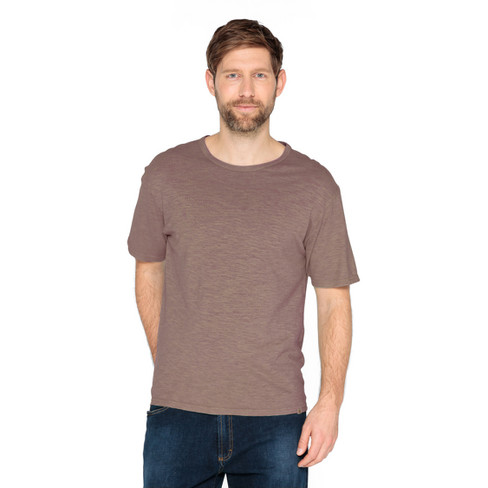 T-shirt van hennep met bio-katoen, grijs