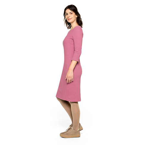 Jersey jurk van bio-katoen, roze