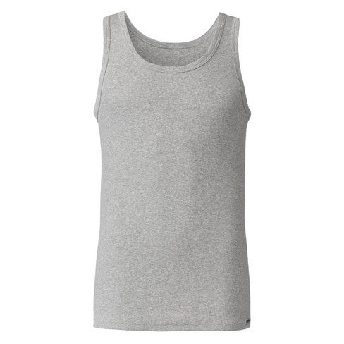 Image of Dubbelpak onderhemden van bio-katoen, grijs-gemêleerd Maat: 4