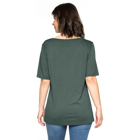 T-shirt van bio-katoen en TENCEL™ vezels, zeegras