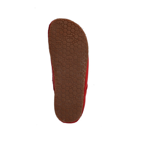Barefoot schoen van bio-leer, rood