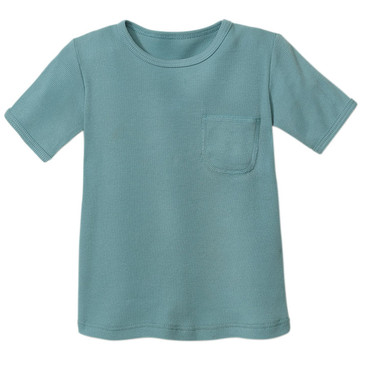 Shirt met korte mouwen, waterblauw