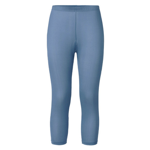 3/4-legging van bio-zijde, nachtblauw Maat: 38