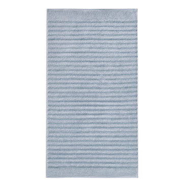 Badstof handdoek van bio-katoen en WECYCLED® katoen, rookblauw
