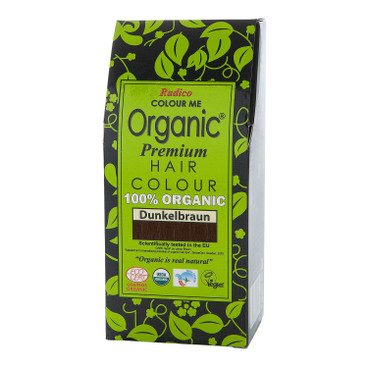 Radico Organic plantaardige haarkleuring 100 g, donkerbruin