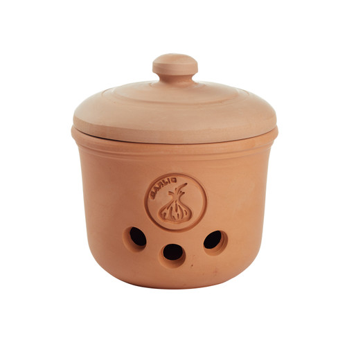 Terracotta potten voor uien en knoflook