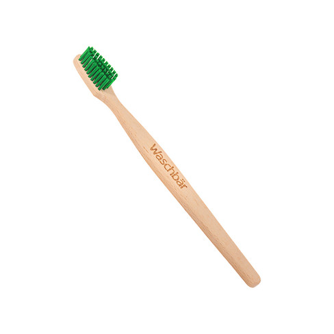 Houten tandenborstel, groen