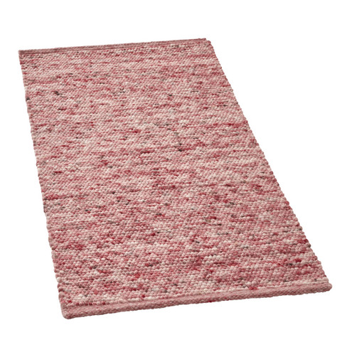 Image of Tapijt van scheerwol, roze Maat: 60 x 90 cm