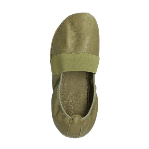 Biologische barefoot slipper, kaki