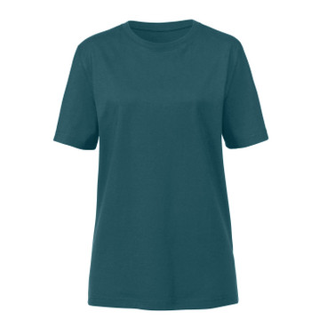 T-shirt van bio-katoen, oceaanblauw