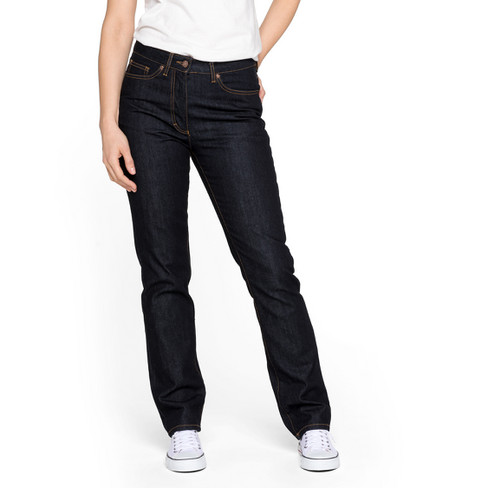5-pocket-jeans van bio-katoen, donkerblauw