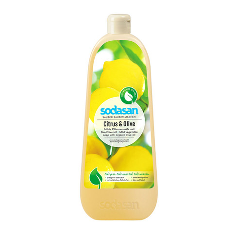 Vloeibare zeep met bio-olijfolie en citrusgeur