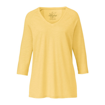V-shirt, geel
