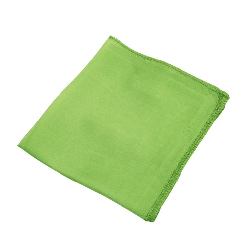 Image of Doek van biologische zijde, groen Maat: l 42 x b 42 cm